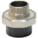 Муфта разборная переходная НПВХ/латунь с наружной резьбой Ду 32x1" AQUAVIVA